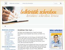 Tablet Screenshot of belletristik-schreiben.de